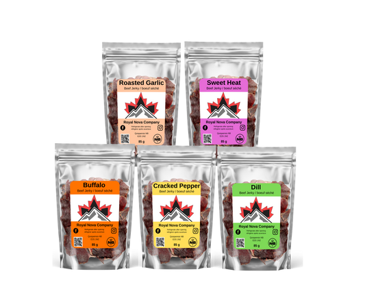 🥩 Beef Jerky Variety Pack – Five Gluten Free Bold Flavors, One Delicious Collection
