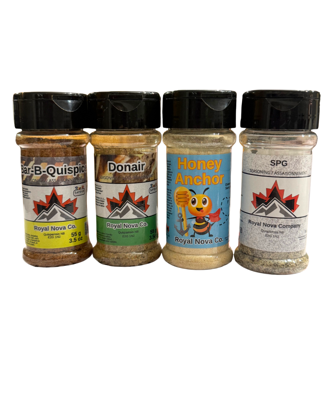 4 sample pack - BBQ, Donair, Honey Anchor, SPG